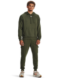 Under Armour Mens Rival Fleece Hoodie In Green