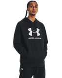 Under Armour Mens Rival Fleece Hoodie In Black & White