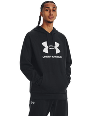 Under Armour Mens Rival Fleece Hoodie In Black