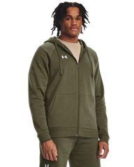 Under Armour Mens Rival Fleece Hoodie In Olive