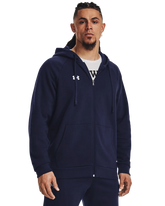 Under Armour Rival Fleece Full-Zip Hoodie In Blue