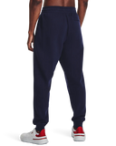 Under Armour Mens Rival Fleece Joggers In Navy