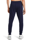 Under Armour Mens Rival Terry Joggers In Navy Blue