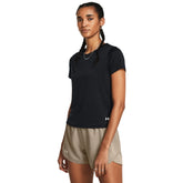 Under Armour Womens Launch Short Sleeve T-Shirt In Black