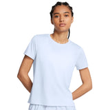 Under Armour Womens Launch Short Sleeves T-Shirt In Sky Blue