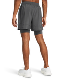 Under Armour Launch 5" 2-In-1 Shorts Gray