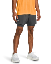 Under Armour Launch 5" 2-In-1 Shorts Gray