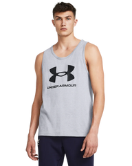 Under Armour Mens Sportstyle Tank Tops In Light Grey