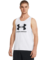 Under Armour Mens Sportstyle Tank Tops In White