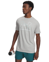 Under Armour Mens Gl Foundation Update Short Sleeves T-Shirt In Grey