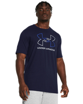 Under Armour Mens Gl Foundation Update Short Sleeves T-Shirt In Navy