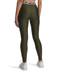 Under Armour Womens Heat Gear Authentic Leggings In Olive