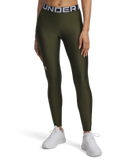 Under Armour Womens Heat Gear Authentic Leggings In Olive