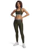 Under Armour Womens Heat Gear Authentic Leggings In Olive