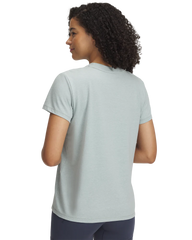 Under Armour Womens Rival Core Short Sleeves T-Shirts In Enamel Blue