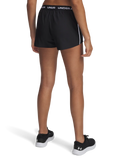Under Armour Womens Tech Play Up Shorts In Black and White