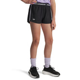 Under Armour Girls Tech Play Up Shorts In Black