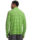 Under Armour Mens Velociti 1/4 Zip Long Sleeve T-Shirt In Lime