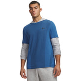 Under Armour Mens Vanish Seamless Short Sleeves T-Shirts In Aegean Blue