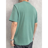 Calvin Klein Mens 206 Acid Wash Graphic T-Shirt In Green