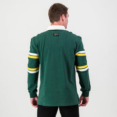Old School Sa Supporters Mid Field Ls Rugby Jersey Green