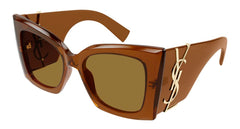 Saint Laurent Sunglasses Womens in Brown SL M119 BLAZE CRYSTAL-002