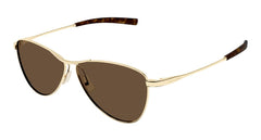 Saint Laurent Sunglasses Womens in Gold Brown SL 831 VESPER-005