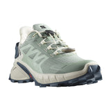 Salomon Womens Supercross 4 Shoes In Lily Pad/Vanilla Ice/Bering Sea