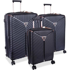 Cellini Allure Lrg 4 Wheel Trolley Case Black