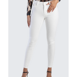 Sissy boy Womens Alex Mid-Rise Bumbooster Jeans In White
