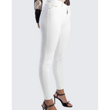 Sissy boy Womens Alex Mid-Rise Bumbooster Jeans In White