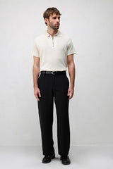 Antioch Mens Plain Trousers In Black