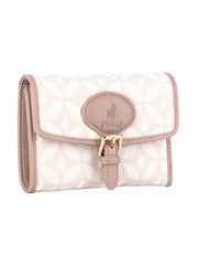 Polo Womens Ported Compact Trifold Purse In Chai