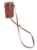 Polo Vegan Cellphone Purse In Brown