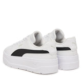 Puma Womens Karmen Classic Sneakers In White/Black/Gray