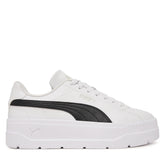 Puma Womens Karmen Classic Sneakers In White/Black/Gray