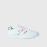 Soviet Girls Infants Isla Fash Low Casual Sneakers In White Glitter