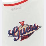 Guess L4Bi14I3Z14 Kids Ss T-Shirt White And Navy
