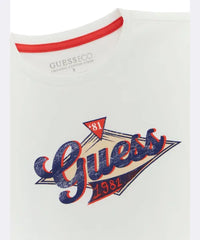 Guess L4Bi14I3Z14 Kids Ss T-Shirt White And Navy