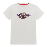 Guess L4Bi14I3Z14 Kids Ss T-Shirt White And Navy