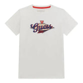 Guess L4Bi14I3Z14 Kids Ss T-Shirt White And Navy