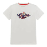 Guess L4Bi14I3Z14 Kids Ss T-Shirt White And Navy