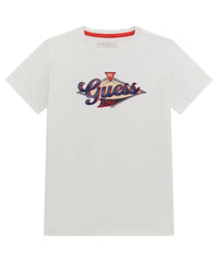 Guess L4Bi14I3Z14 Kids Ss T-Shirt White And Navy