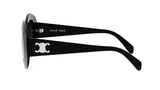 Celine Womens Triomphe Round Sunglasses In Black