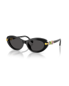 Swarovski Womens Oval Sunglasses In Black