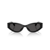 Swarovski Womens Narrow Cat Eye Sunglasses In Black