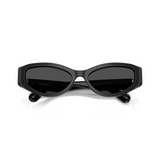 Swarovski Womens Narrow Cat Eye Sunglasses In Black