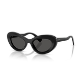 Swarovski Womens Narrow Oval Sunglasses In Black