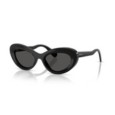 Swarovski Womens Narrow Oval Sunglasses In Black