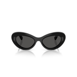 Swarovski Womens Narrow Oval Sunglasses In Black